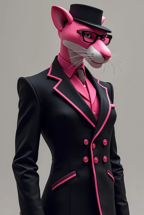 Make Pink Panther Uniform , black and pink , to play 