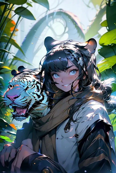 
Clear image，Chiaroscuro White Tiger，Monsters in the forest，Girl with long brown hair，Spirited Away，magic，Jewel of Life，Image of the lyrics below Thank you, I want to tell you these words of gratitude from my heart For always being by my side Because you a...