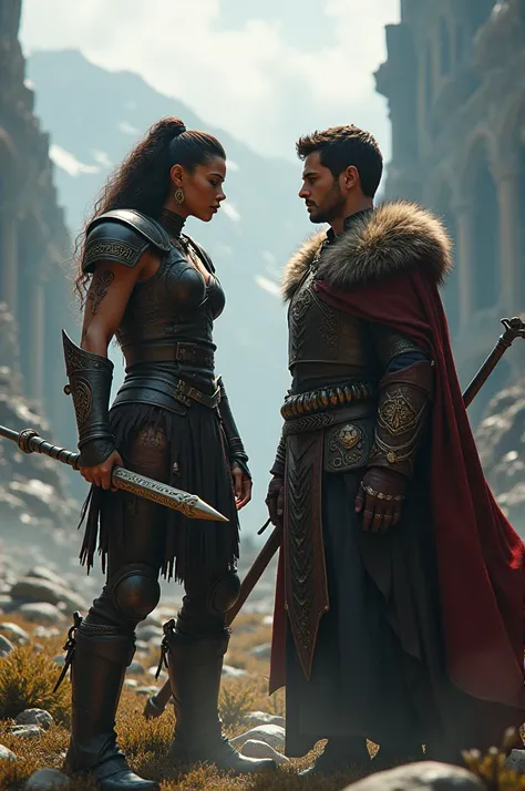 Barbarian Zendaya and wizard Tom holland 