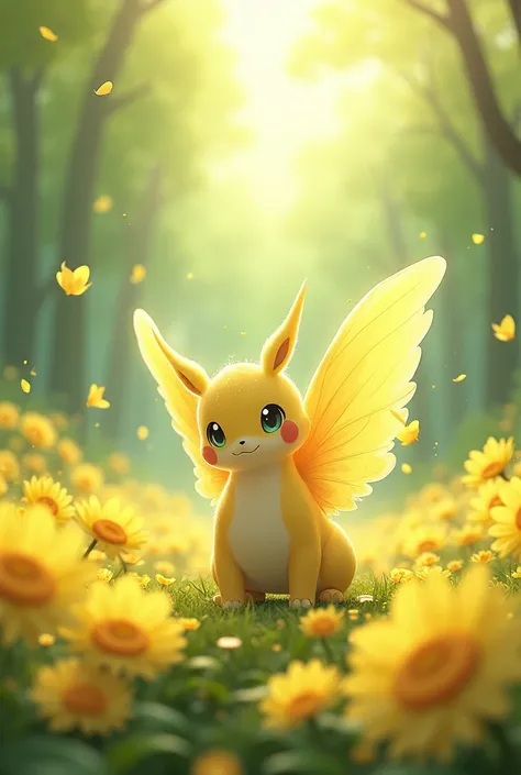 pokemon with yellow flowers 