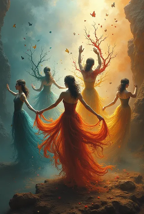 Fusion of music,painting and dance 
