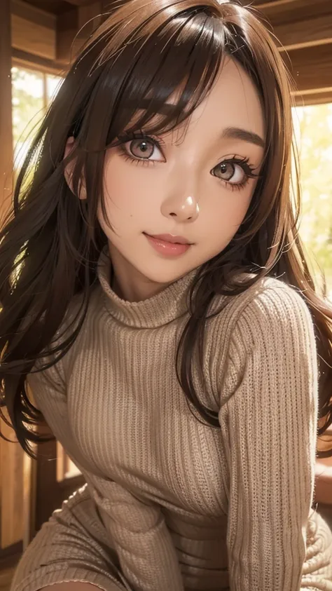 Very detailed, beautiful, highest quality, Professionally taken photos, Like a poster, detailed beautiful round eyes, beautiful detailed face, Whole Body Ezbian, Medium Long Hair, Casual Hairstyles, (Random color hair, Golden mesh), Big eyes, Random color ...