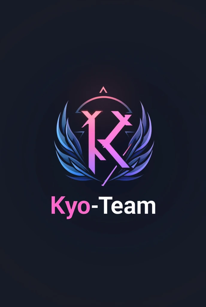 Make me a logo for the Alight Motion clan called Kyo-Team and also make a logo that has the Alight Motion logo on it too