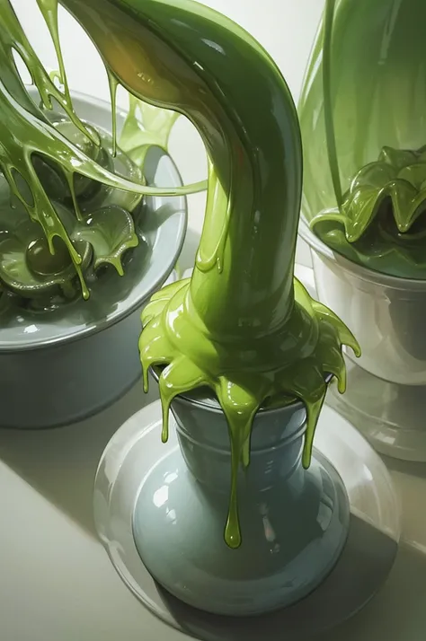 (slime), ((Carnivorous Plant)), Monster,Top quality, Subtle light, Natural light,Soft lighting,Light from directly behind,