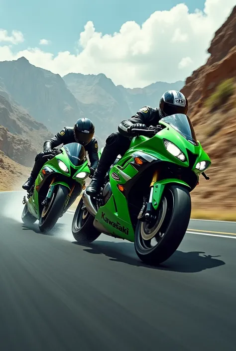 Ninja h2 r bike and zx 10r bike photo 