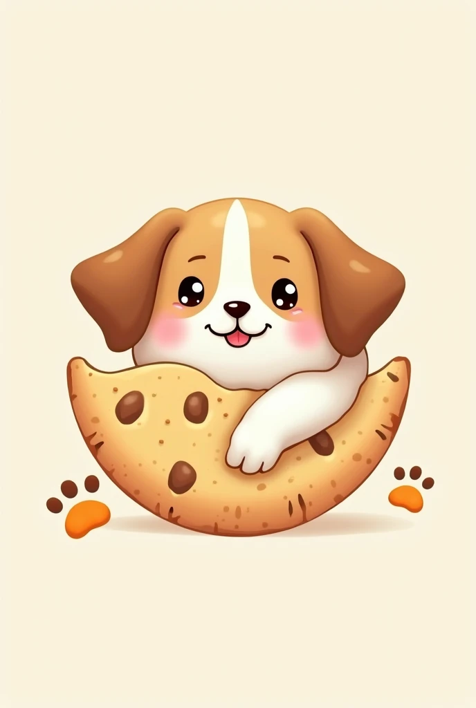 I require a cookie logo, that displays Cumblr Cookies type cookies and displays in the, the name of "Malion", as the trademark of this. Let it be beautiful, tender and harmonious.

That in the image you can see the face of a dog and a footprint.