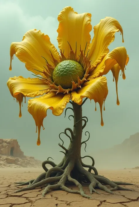 Create an ugly yellow flower


