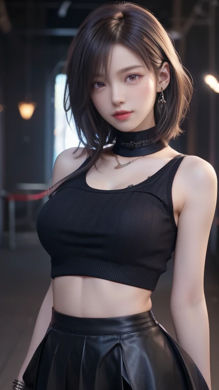 (Best Quality,Very detailed,Realistic:1.37),Very beautiful eyes, Bright and vibrant colors,Studio Lighting, Playful expressions, Very fine grain, Stylish makeup,Short Bob、Short Hair、Beautiful fashion model posing, Pin-up style uniform, ((Translucent tight ...