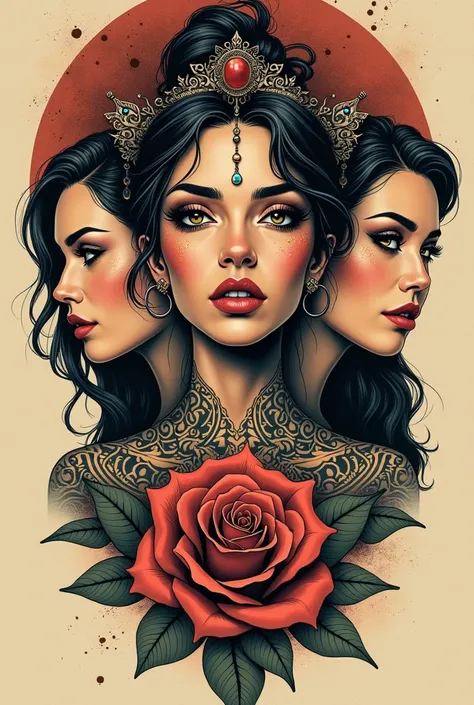 Tattoo of three women