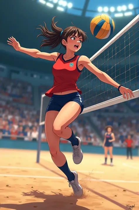 Sexy Volleyball Player Anime