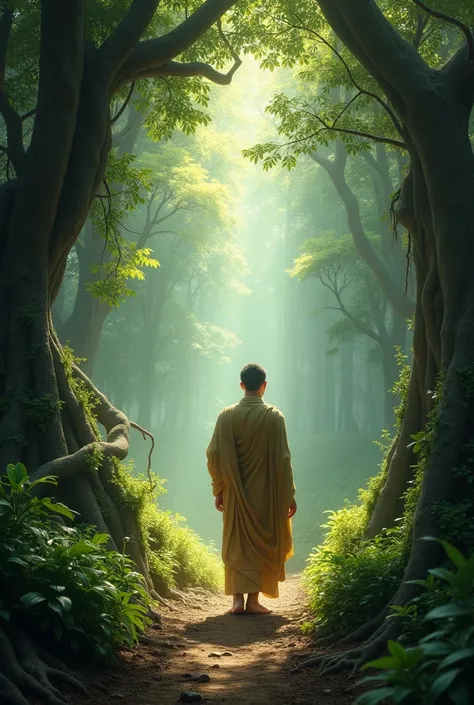 Gautama Buddha go to the jungle 