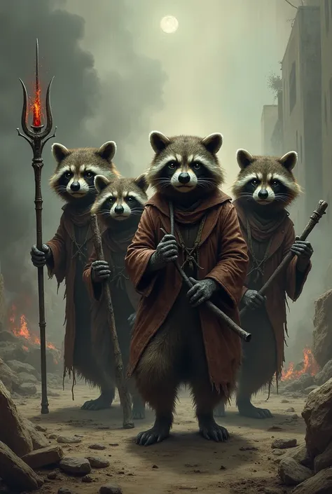 The four raccoons of the apocalypse