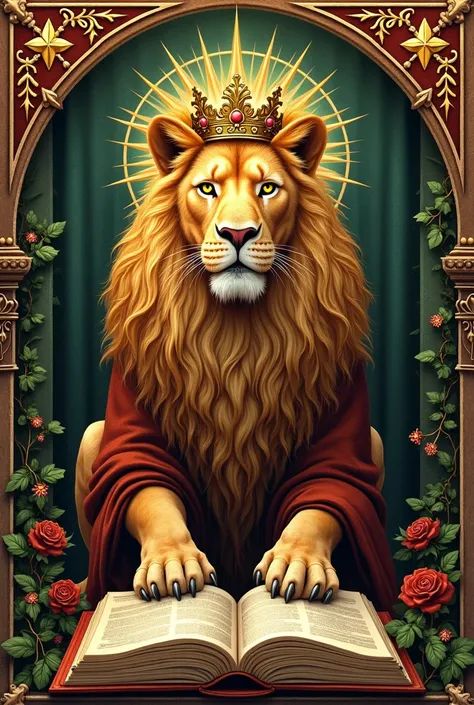 Saint hildegard the lion of sacred wisdom logo 
Can u add some details about lions?