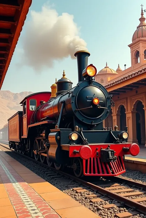 A train stand on railway station on rajasthan in 1992 in size of 16.9 