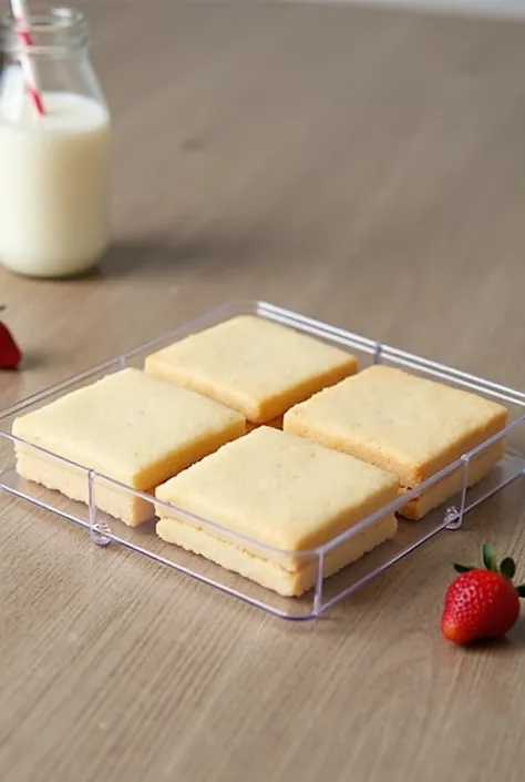 4 compartment transparent plastic tray 15x15x7 use square sugar cookie 