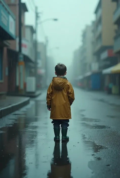 Alone boy video rainy day 