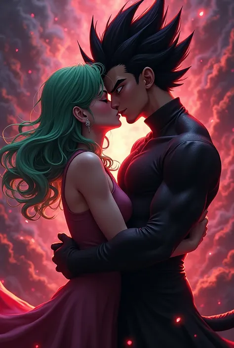 tatsumaki kissing goku black
