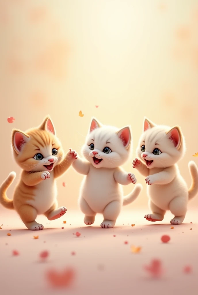 Cute cats baby dancing 