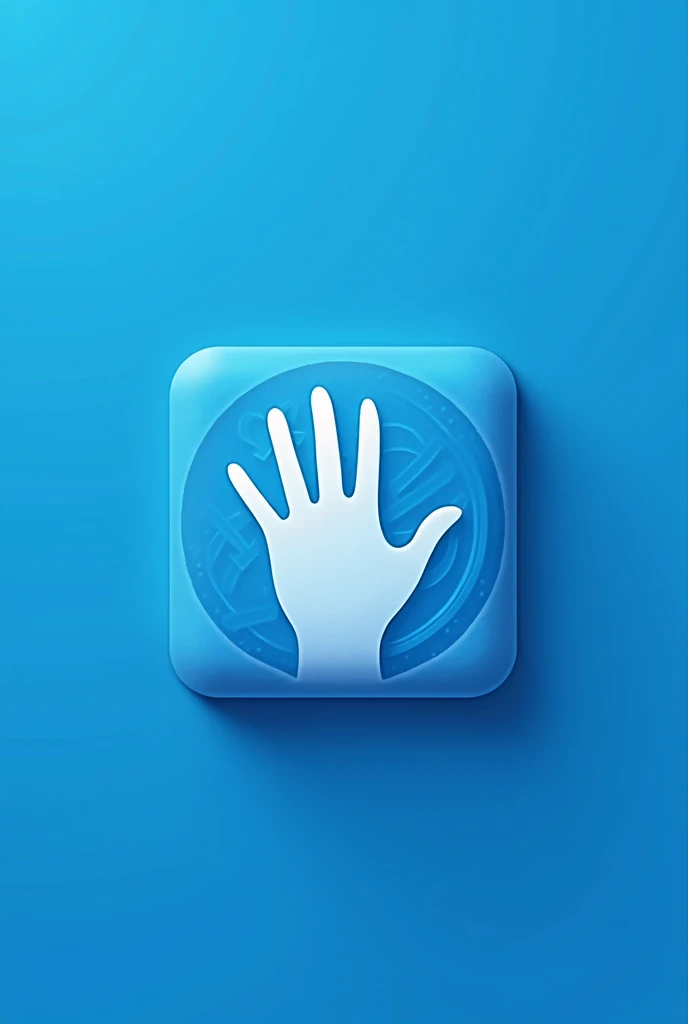 An icon for Janmat in which the background is blue and text is white theme tach-inspired and image in background is a big hand
Write Janmat on it