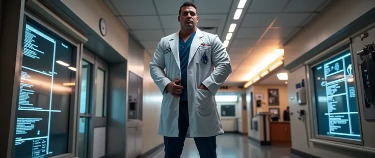 muscular man doctor 