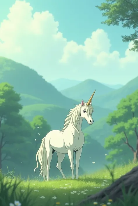 The Last Unicorn in Ghibli
