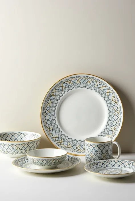 Dinner set with nice pattern desgin