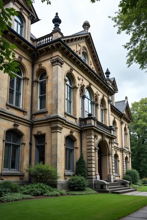 Photo of an old university dormitory