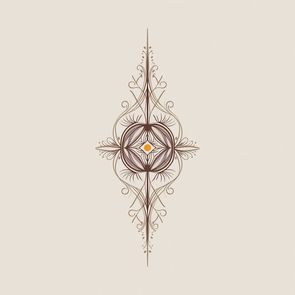 A logo design for the brand MystAura that is simple, elegant, and luxurious. The design should incorporate elements that evoke Eastern mysticism and modern crystal healing, symbolizing balance, energy, and serenity. The logo should have a refined and sophi...