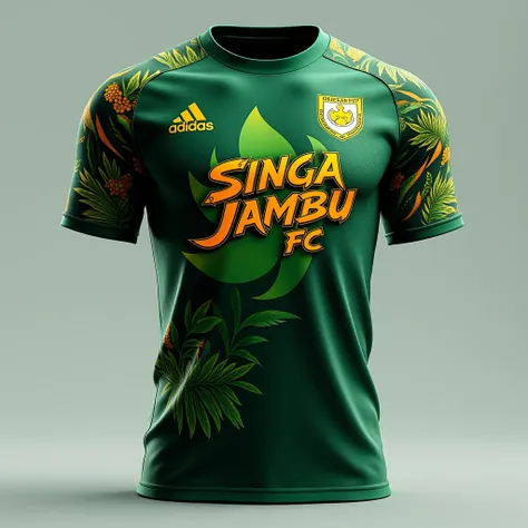 Make the best model of football shirt with name SINGA JAMBU FC