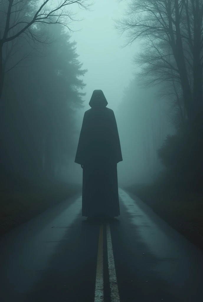 The terror of seeing a figure in the road that vanishes when you blink.