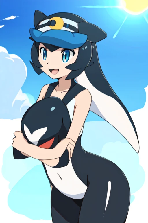 Female furry orca killer whale alola pokemon sun and moon style 