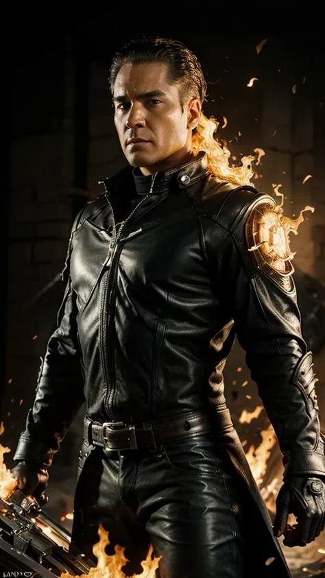 Ghost rider, marvel ,Mcu, masterpiece, HD model, Detail, The best quality, illustration 