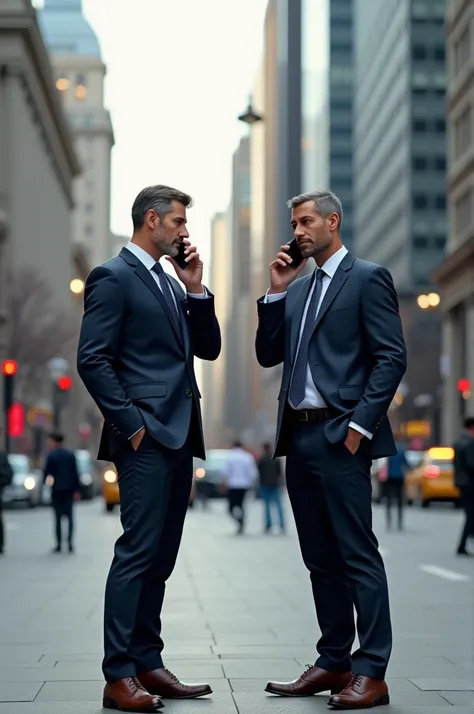 Men speaking on the mobile phone