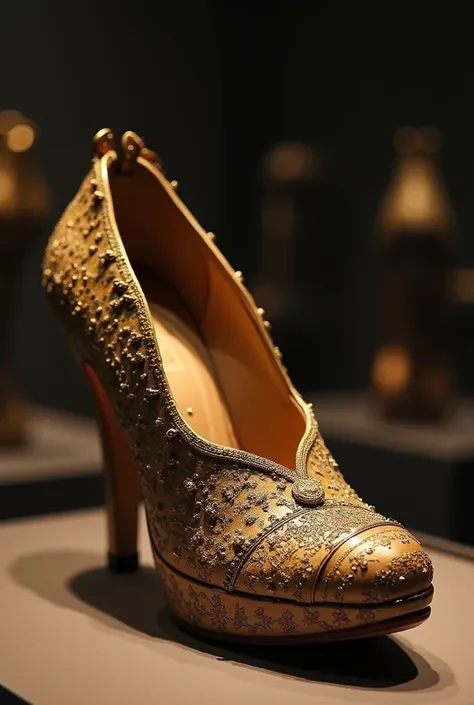 Ancient high heels on display at the museum