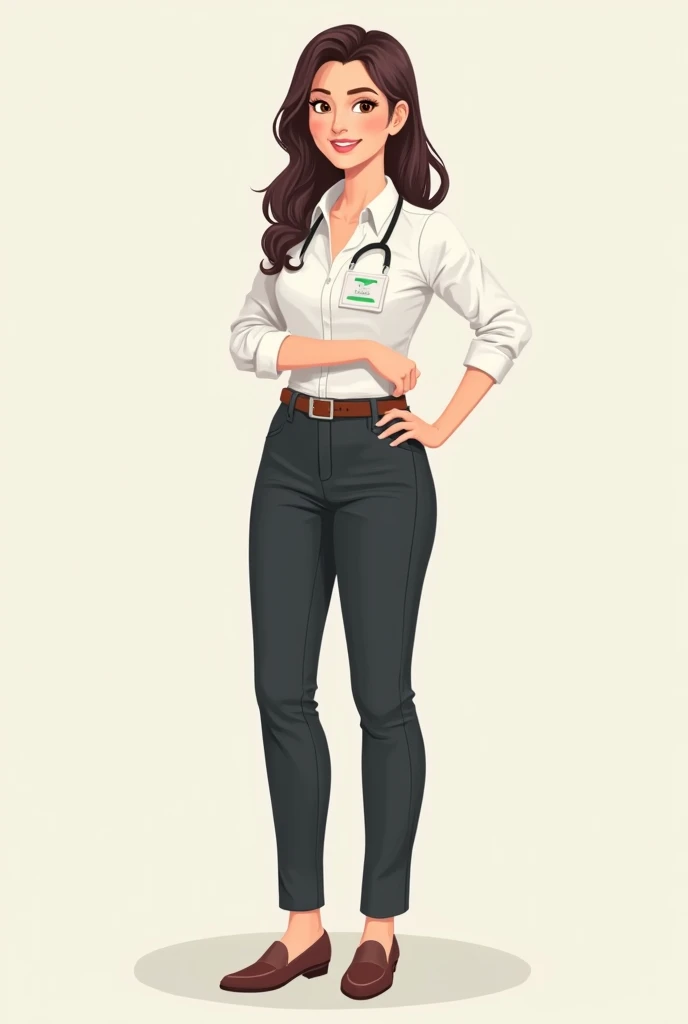 Girl teacher whole body clipart

