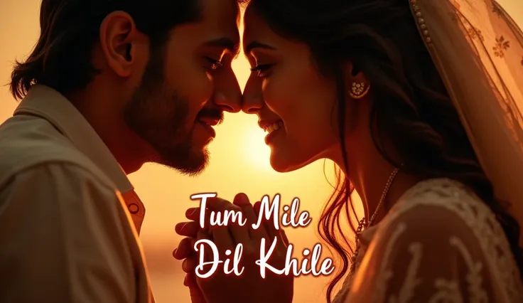 Here are some prompt ideas for a YouTube thumbnail for the song **"Tum Mile Dil Khile"**:

1. **Blooming Heart**: A heart-shaped flower blossoming in the center, symbolizing love blooming. A happy couple is shown in the background or side, with the title "...