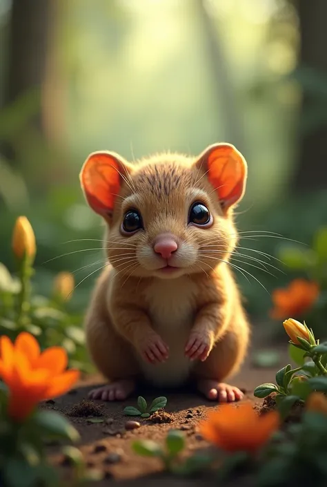 Young Agouti: A photo of a baby agouti to showcase their lifecycle.