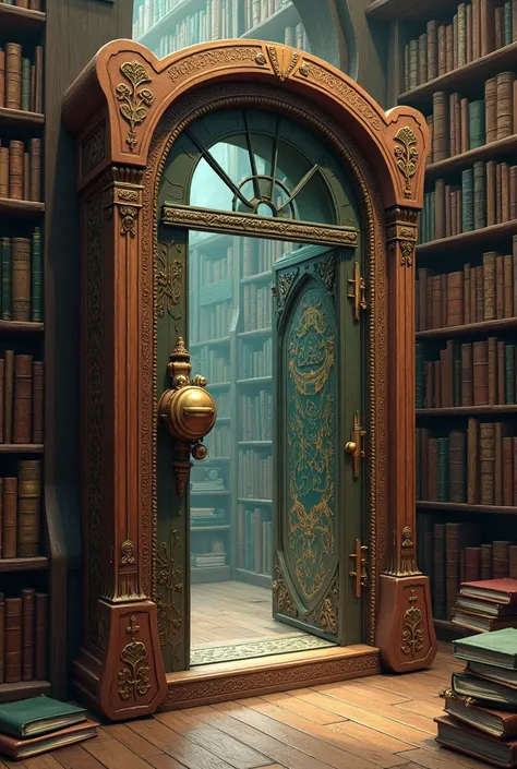 Book-shaped door