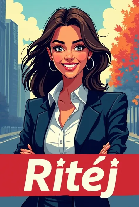 Affiche publicitaire votez pour Ritèj "Fille"