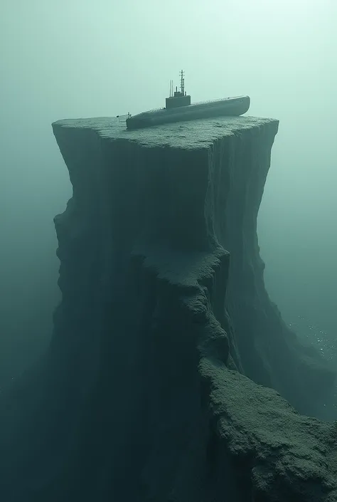 A ridge with a submarine 