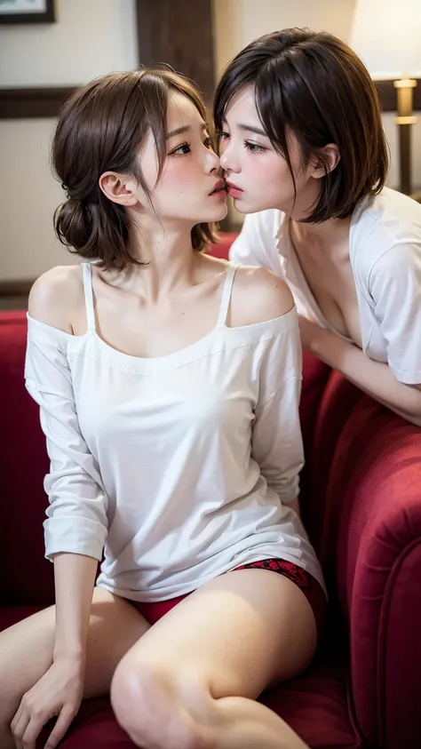 High resolution、超High resolution、photograph、Japanese Women、Staring provocatively at each other、cute、Age 25、、Highly detailed skin、Japanese、、、Beautiful Face、Gazing Eyes、Transparency、Even skin、細部まではっきりとDescription、Natural skin correction、、Description、Beautifu...