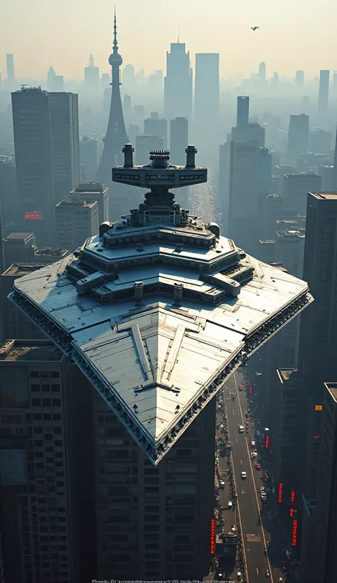 {Best Quality},{masterpiece},{8k},{Realistic:1.2},2024,Tokyo,Overlooking Shibuya,Star Destroyer