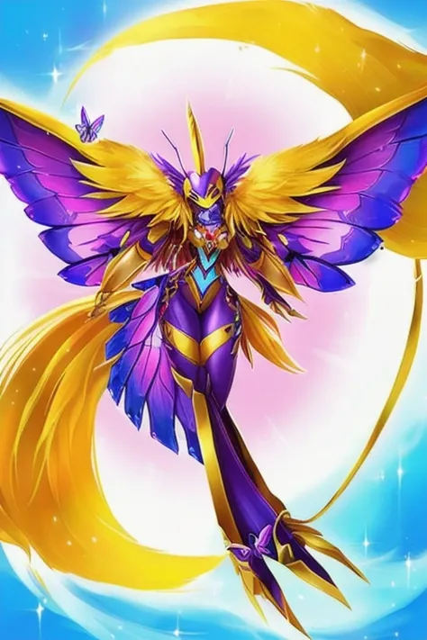 Female furry butterfly digimon style 