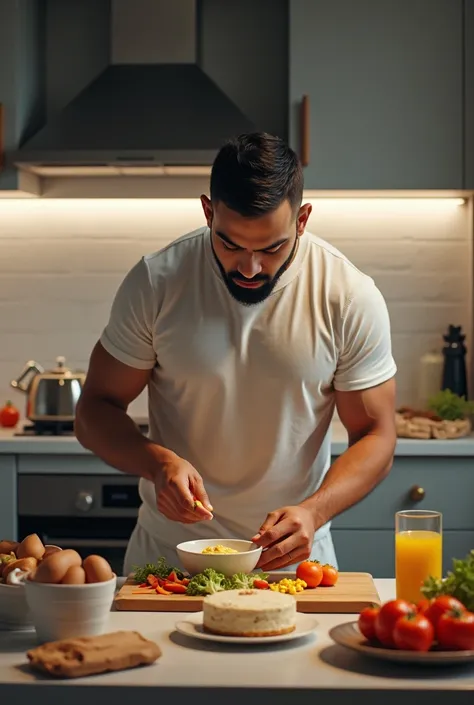 Virat kohli making breakfast