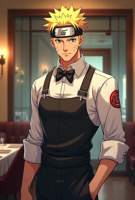 You can make Naruto as Escanor, in his waiter form 
