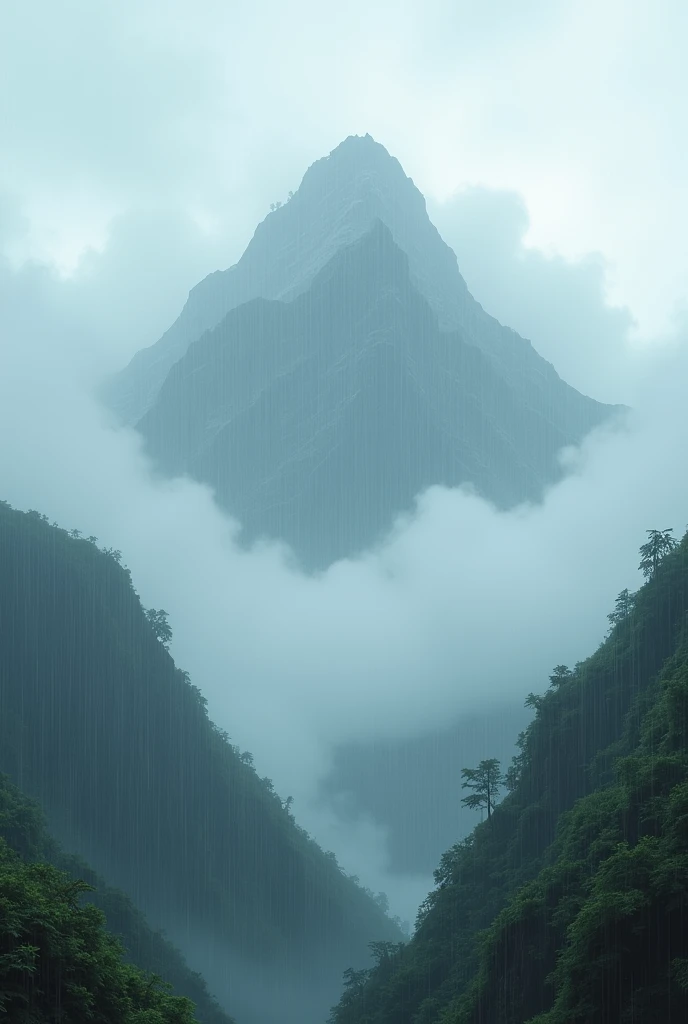 Raining  cloud mountain 