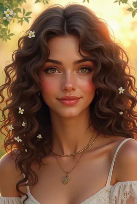 Create a beautiful curly hair girl with name "kritika " wriiten