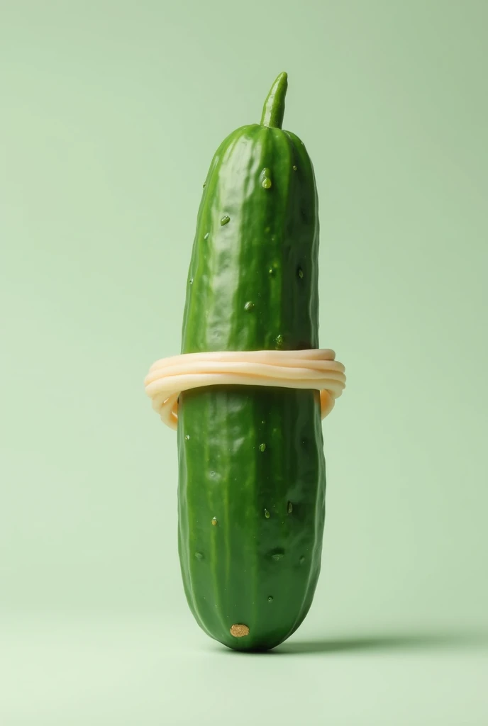 Condom on cucumber