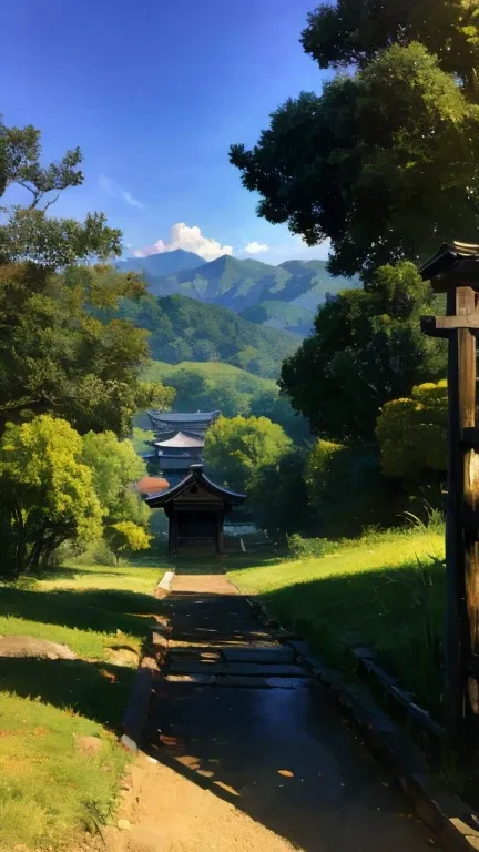 A somewhat calming rural scene from the early Showa period in Japan