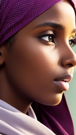 A young Abdiel woman with focus on her face